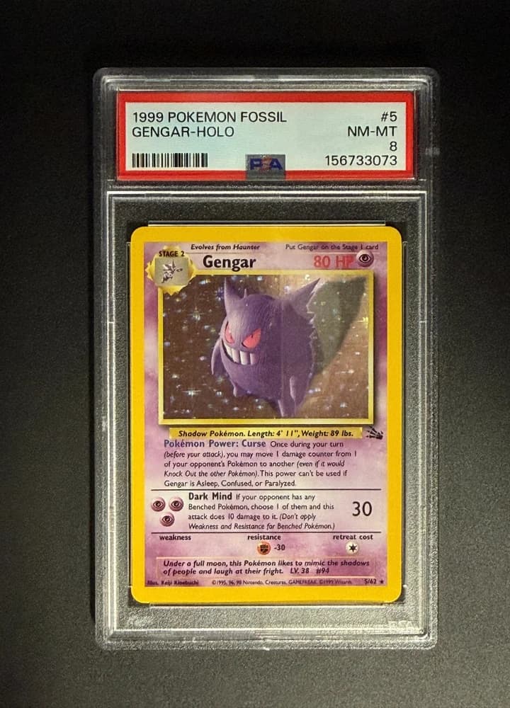 PSA8 Gengar Fossil 5 EN