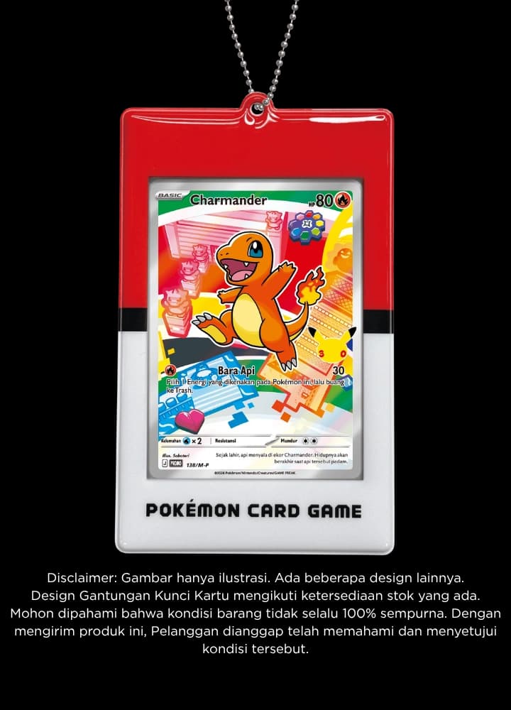 Charmander 138 M-P ID + Gantungan Kunci Kartu